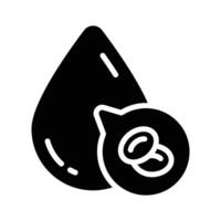Modern glyph icon of blood cells circulation flow vector