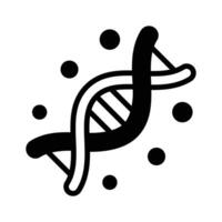 Grab this glyph icon of dna molecular strand. vector