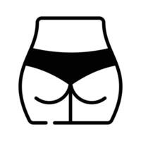 Grab this glyph icon of human hips joints. vector