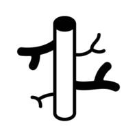 A modern glyph icon of blood vessel, easy to edit. vector