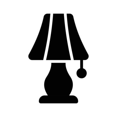 Check out this glyph icon of glowing lamp