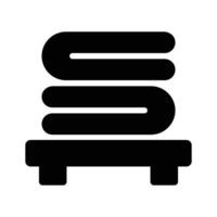 A neat glyph icon of folded clean clothes vector