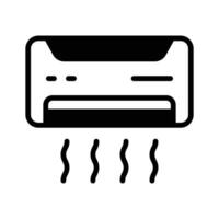 A premium glyph icon of ac cooling system. vector