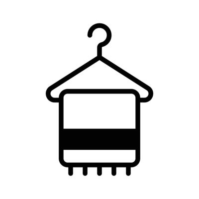Check out this glyph icon of hanging towel.