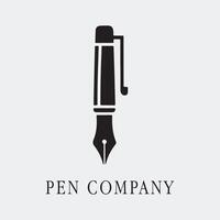 Stylish Feather Quill Logo with Flowing Script Design vector