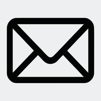 limpiar sólido sobre símbolo para web, aplicación, y contacto interfaces vector