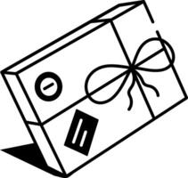 A hand drawn style icon of book delivery vector