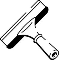 A drawing style icon depicting squeegee vector