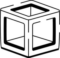 A hand drawn style icon depicting modular frame vector