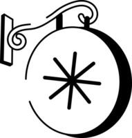 A doodle style icon showing pharmacy symbol vector