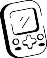 A drawing style icon showing nurse pager vector