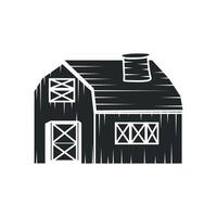 farm design barn livestock logo of a farm barn with a simple line concept, old vintage, antique, business brand symbol template vector