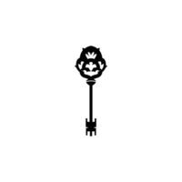 Key logo design retro concept security key vector