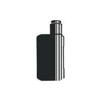 vape logo design old concept vape accessories shop with smoke illustration template symbol brand vector