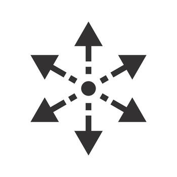 capacidad función icono, complejo diversificación firmar, de múltiples fines desarrollo, plano ilustración vector