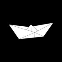 Boat, Water Craft Shape Inspired by Origami Form, can use for Logo, Pictogram, Website, Apps, or Graphic Design Element. vector