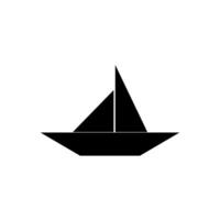 Boat, Water Craft Shape Inspired by Origami Form, can use for Logo Gram, Pictogram, Website, Apps, or Graphic Design Element. vector