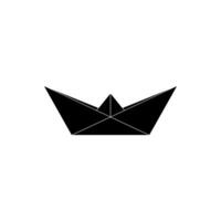 Boat, Water Craft Shape Inspired by Origami Form, can use for Logo Gram, Pictogram, Website, Apps, or Graphic Design Element. Editable vector