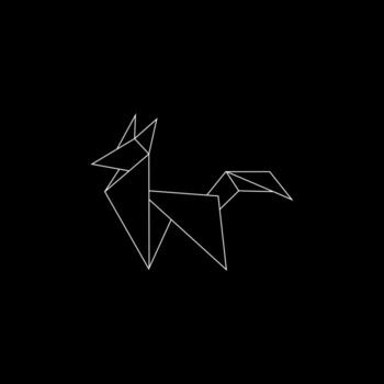 Fox Polygonal Lines, can use for Logo Gram, Pictogram, Cute Animal Figure, Website, Apps, Pictogram, or Graphic Design Element. Flat Style and Editable vector