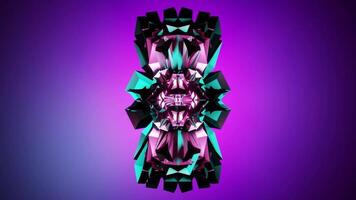 Purple and blue abstract design with a large diamond shape VJ loop video