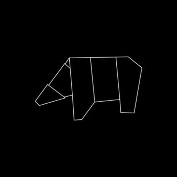 Polar Bear Polygonal Lines, can use for Logo, Pictogram, Endangered Animals Figure, Website, Apps, or Graphic Design Element. Flat style vector