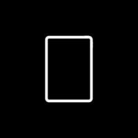 Tablet Computer Silhouette, can use for Logo Gram, Pictogram, Apps, Sign, Icon, Symbol, Mock Up, or Graphic Design Element. vector