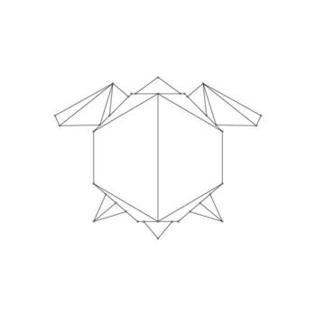 Turtles Polygonal Lines, can use for Endangered Animals Figure, Logo, Pictogram, Website, Apps, or Graphic Design Element. Size Editable vector