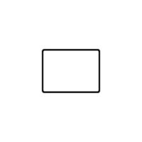 Tablet Computer Silhouette, can use for Pictogram, Logo Gram, Apps, Mock Up, Sign, Icon, Symbol or Graphic Design Element. Flat style vector