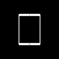 Tablet Computer Silhouette, can use for Pictogram, Logo, Apps, Mock Up, Sign, Icon, Symbol or Graphic Design Element. Color Editable vector