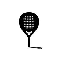 Padel Racket Silhouette, can use for Pictogram, Logo, Apps, Sport News, Website, Icon, Symbol, Sign, or Graphic Deign Element. Size and Color Editable vector