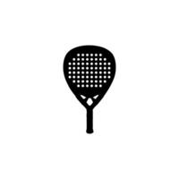 Padel Racket Silhouette, can use for Pictogram, Logo, Apps, Sport News, Website, Icon, Symbol, Sign, or Graphic Deign Element. Size Color Editable vector