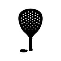Padel Racket Silhouette, can use for Pictogram, Logo, Apps, Sport News, Website, Icon, Symbol, Sign, or Graphic Deign Element. Color Size Editable vector