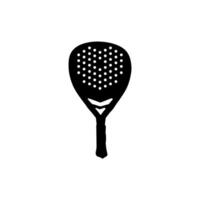 Padel Racket Silhouette, can use for Pictogram, Logo, Apps, Sport News, Website, Icon, Symbol, Sign, or Graphic Deign Element. vector