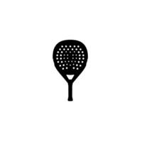 Padel Racket Silhouette, can use for Sport News, Logo Gram, Pictogram, Apps, Website, Icon, Symbol, Sign, or Graphic Deign Element. vector