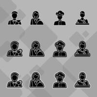 People Icons for User Identification vector