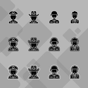 Flat Avatars for Every User vector