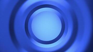 Stylish abstract background with dynamic smooth gradient circles and textured lines in vibrant blue. Copy space for logo or text. This versatile modern background is full HD and a seamless loop. video