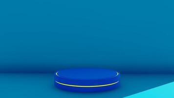 Blue round object on a blue background video