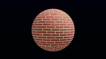 A brick wall with a red brick in the middle video