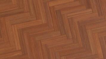 A close up view of a wooden floor with a chevron pattern video