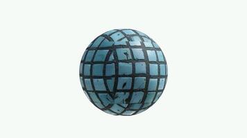 A blue and black tile with a pattern video