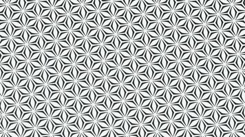 A black and white pattern with a star design video