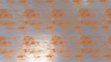 A close up of a metal surface with orange paint video