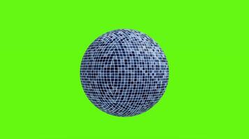 A blue ball with a green background video