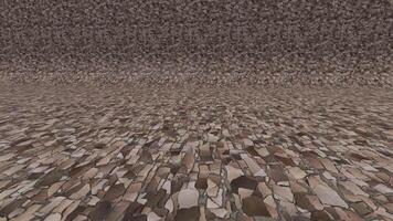 A 3d rendering of a stone floor with many rocks video