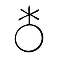 one Hand drawn LGBTQIA gengerqueer non-binary gender identity icon Symbol used to represent sex and gender vector