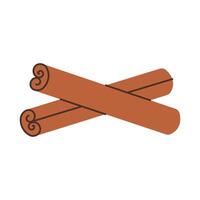 Cinnamon sticks. Fragrant spices. illustration. vector
