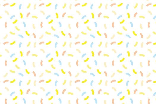 Seamless Pattern Memphis Style, Seamless pattern with curved line doodles. vector