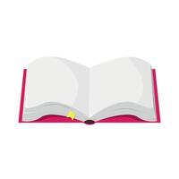 Open book icon on white background. Book, notebook for study, business. Education, knowledge. vector