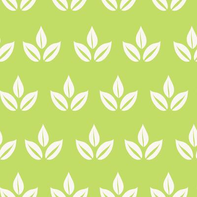 Leaves icon seamless pattern on green background, herb set, simple graphic pictogram illustration, eco friendly organic concept clip art, flat label element for logo, vegan, save energy and self care